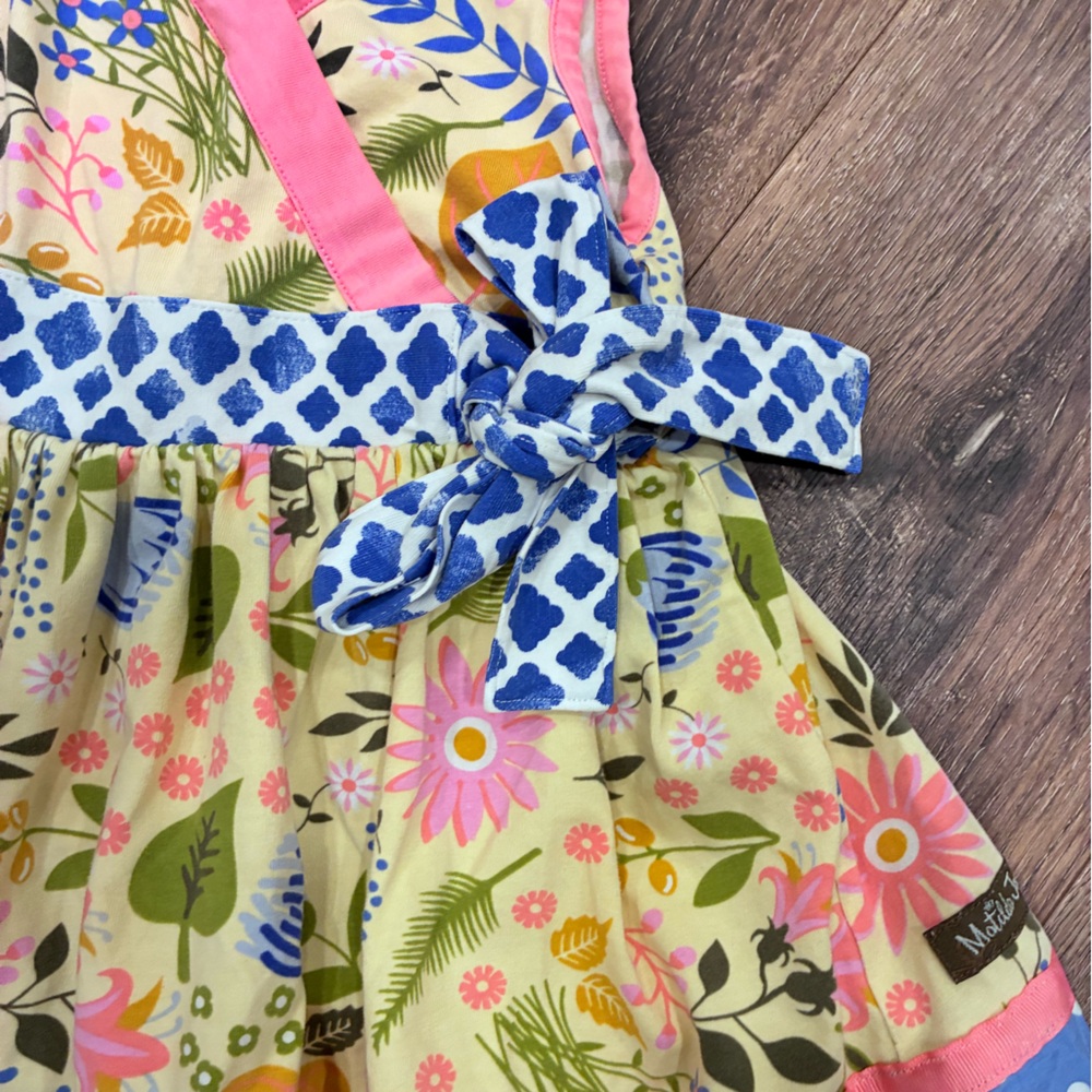 Matilda Jane May Day Dress Floral Polka Dot Sleeveless Spring Summer Outfit 4T - Picture 6 of 13